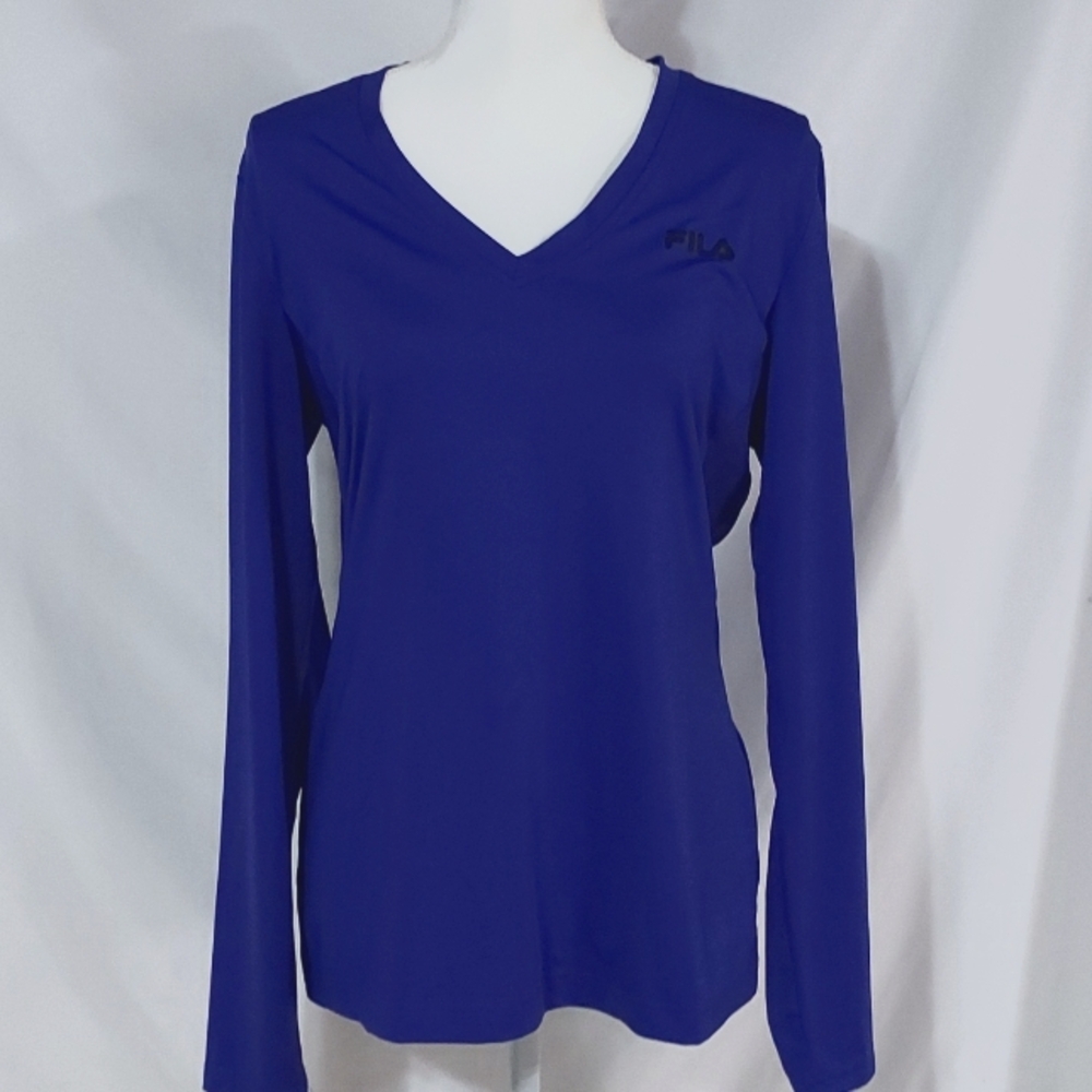 Fila sport long sleeve top size large PURPLE